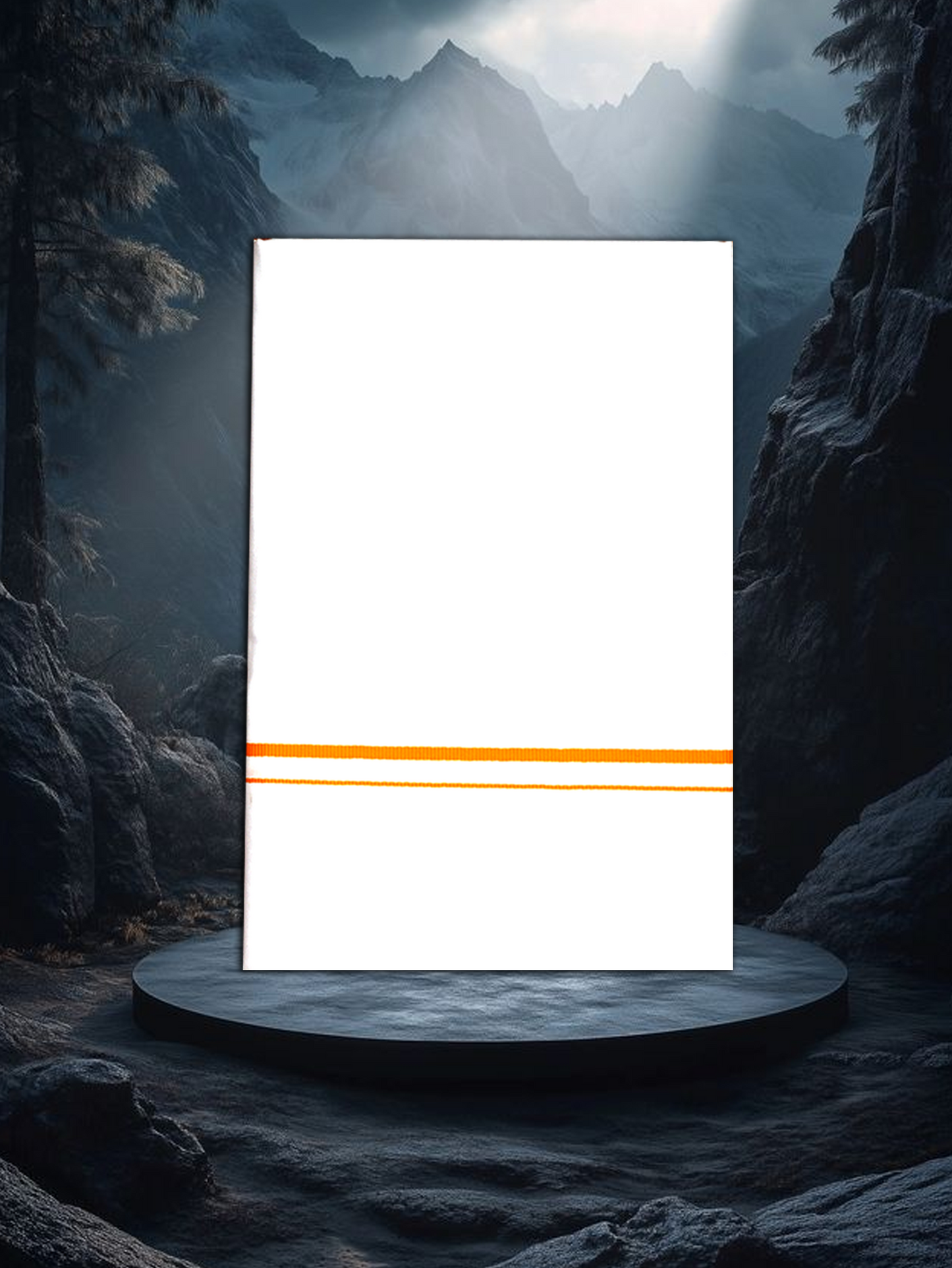 SMALL BORDER WHITE SINGLE SS-12 DHOTHIE 2.00 MTR