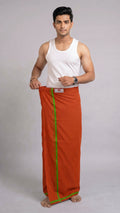 Easy Fit Cotton Dhoti - Dark Kavi