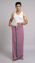 Easy Fit Cotton Dhoti - Dusty Rose
