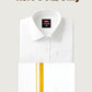 White Shirt + Gold Border Dhoti Single Set F/S (Dhoti Size 2mtr)