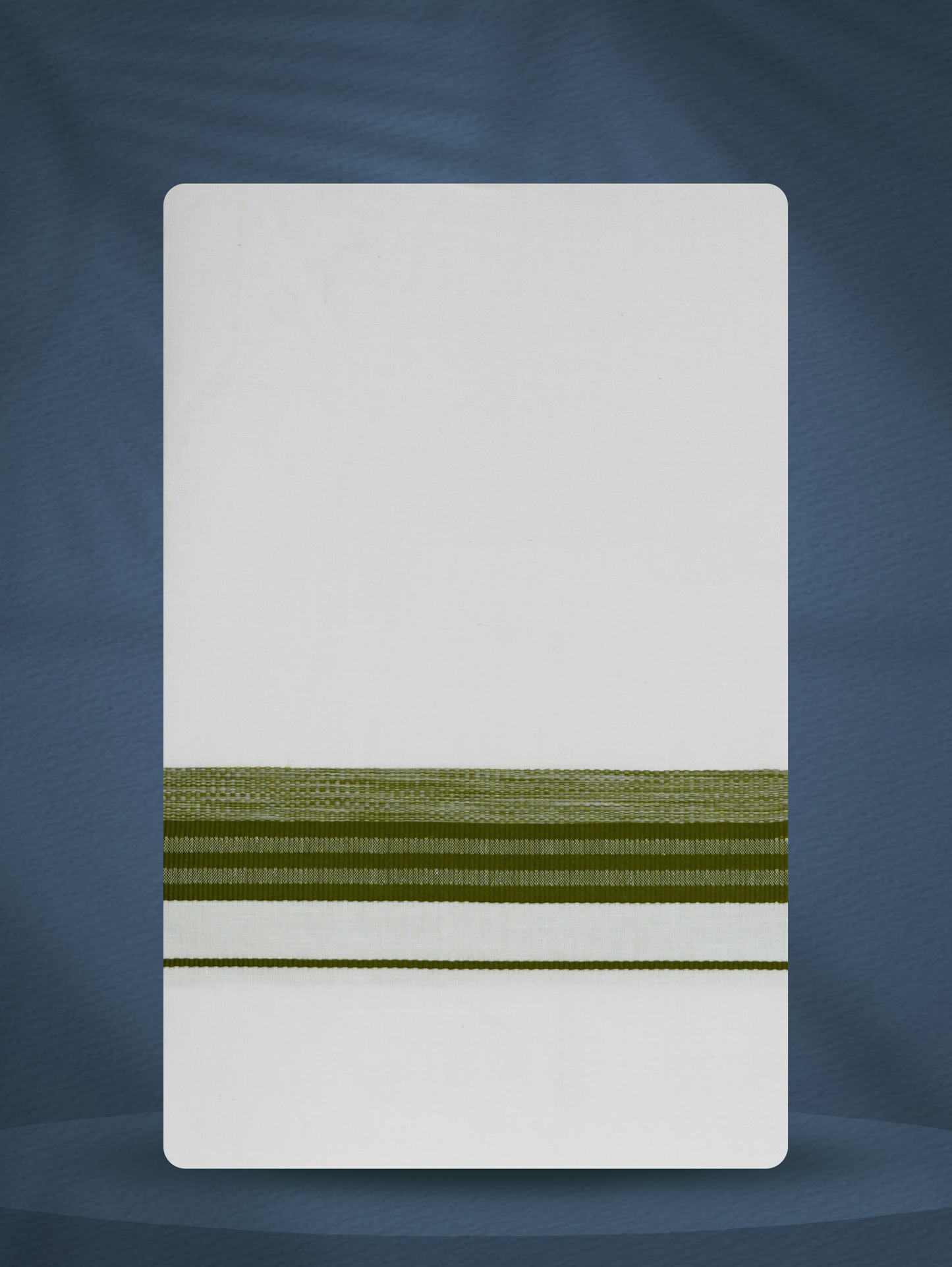 WHITE SINGLE FANCY BORDER - 250 FS-01 DHOTHIE 2.50 MTR