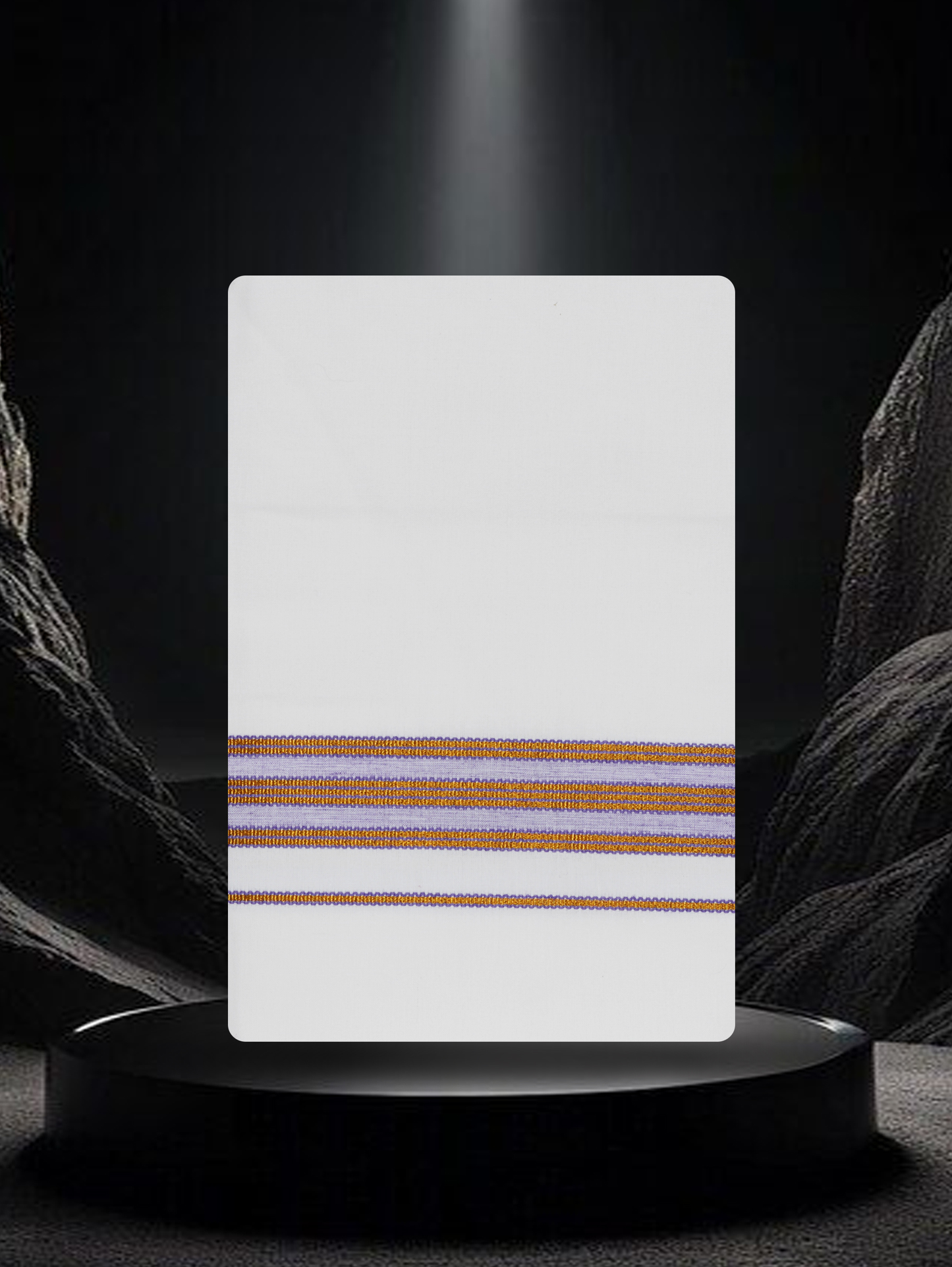 COTTON KARAI WHITE SINGLE FCS-26 DHOTHE 2.00 MTR