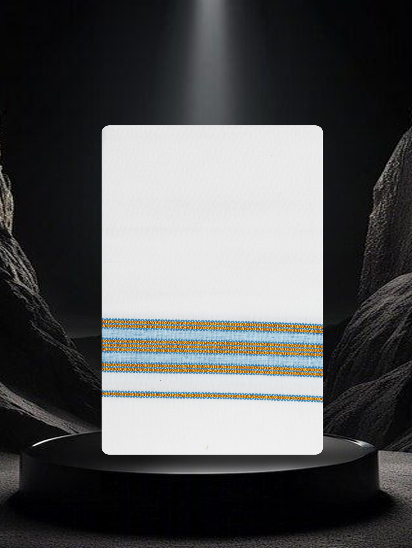 COTTON KARAI WHITE SINGLE FCS-26 DHOTHE 2.00 MTR