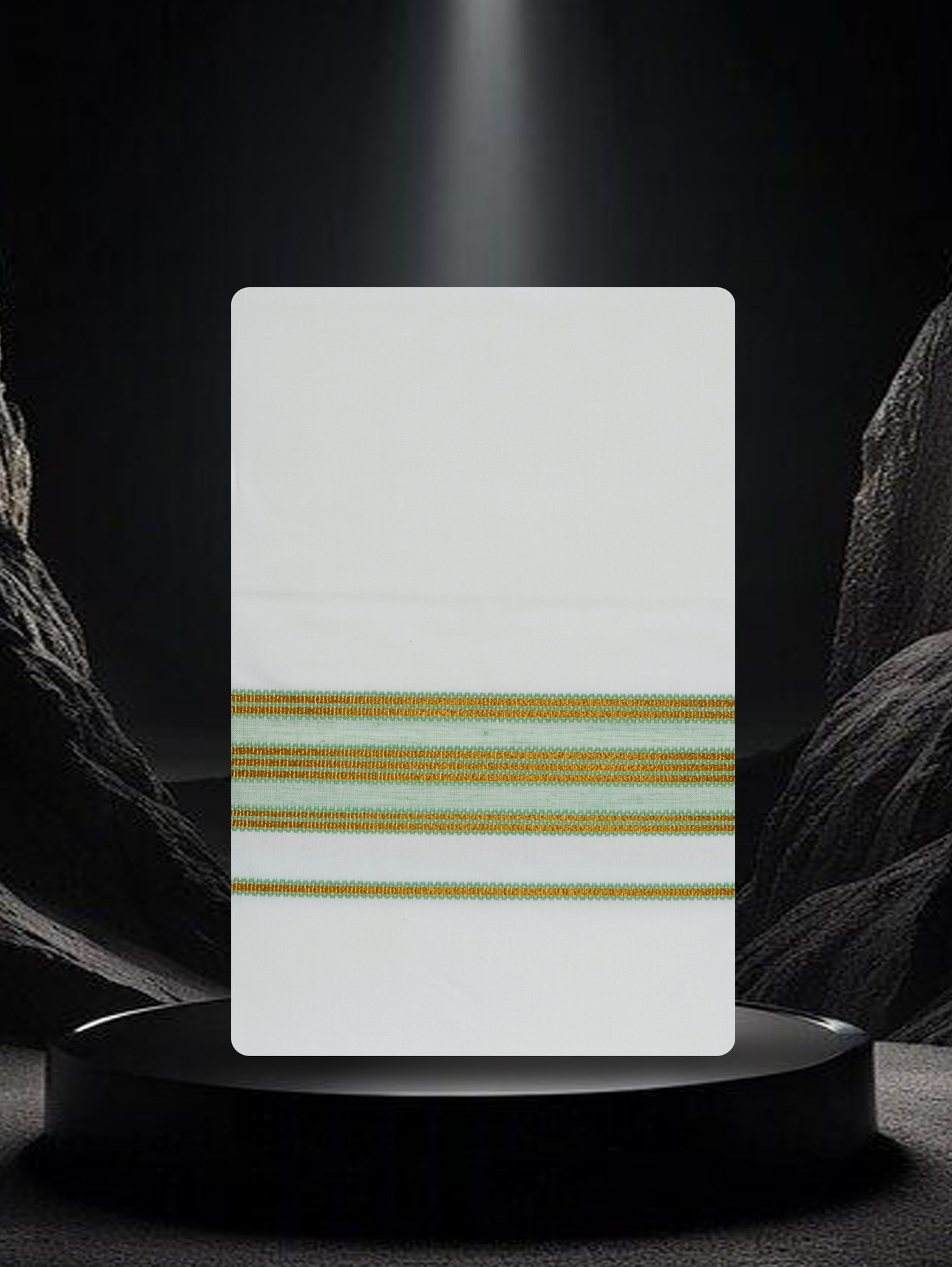 COTTON KARAI WHITE SINGLE FCS-26 DHOTHE 2.00 MTR