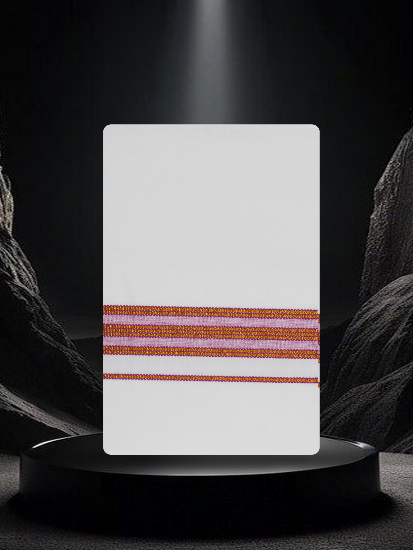 COTTON KARAI WHITE SINGLE FCS-26 DHOTHE 2.00 MTR