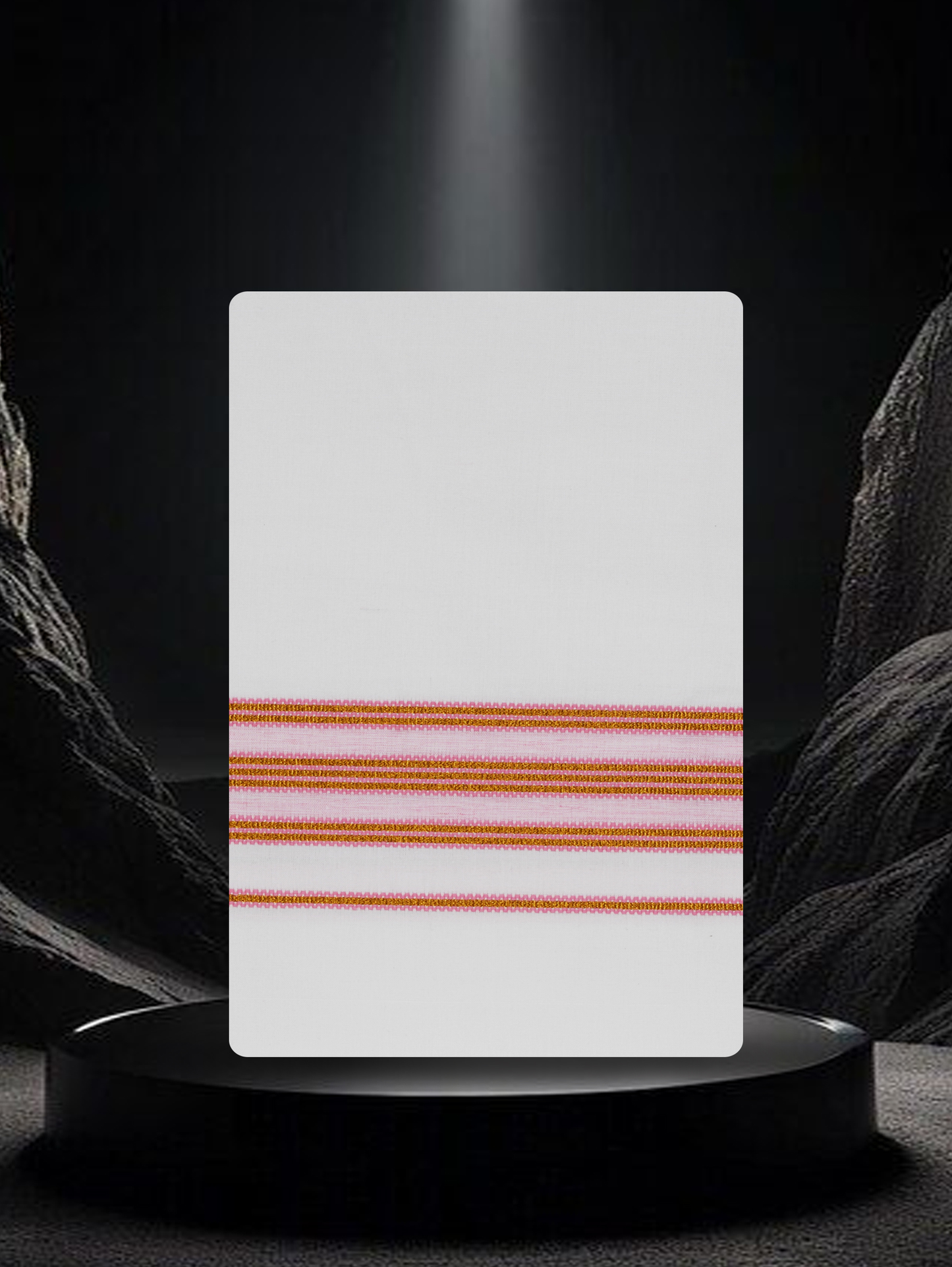 COTTON KARAI WHITE SINGLE FCS-26 DHOTHE 2.00 MTR