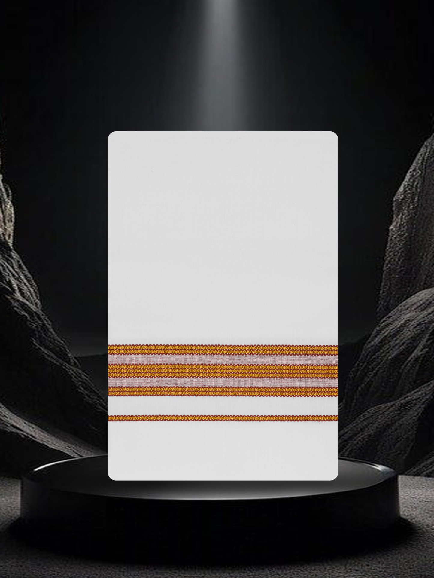 COTTON KARAI WHITE SINGLE FCS-26 DHOTHE 2.00 MTR