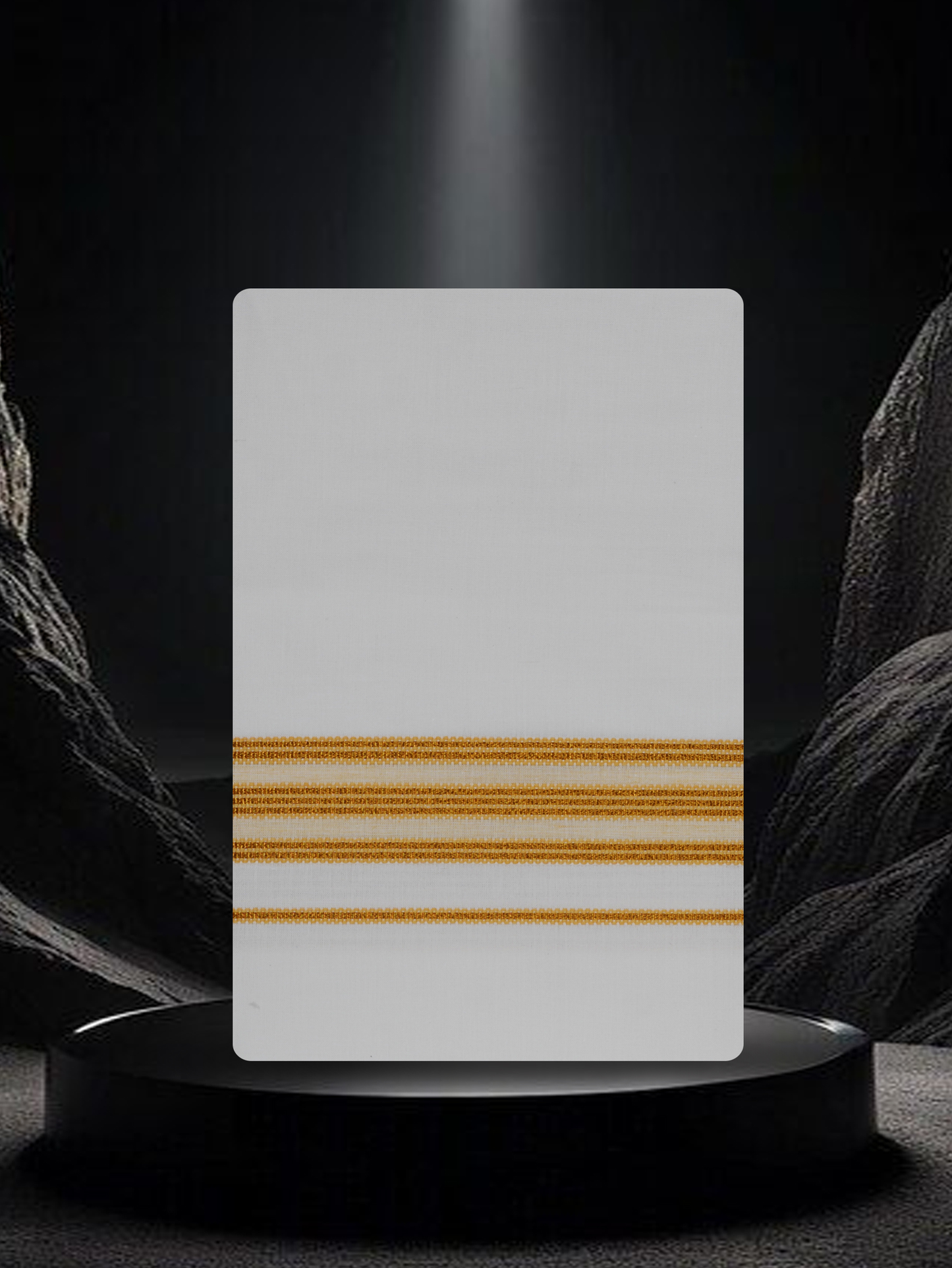 COTTON KARAI WHITE SINGLE FCS-26 DHOTHE 2.00 MTR