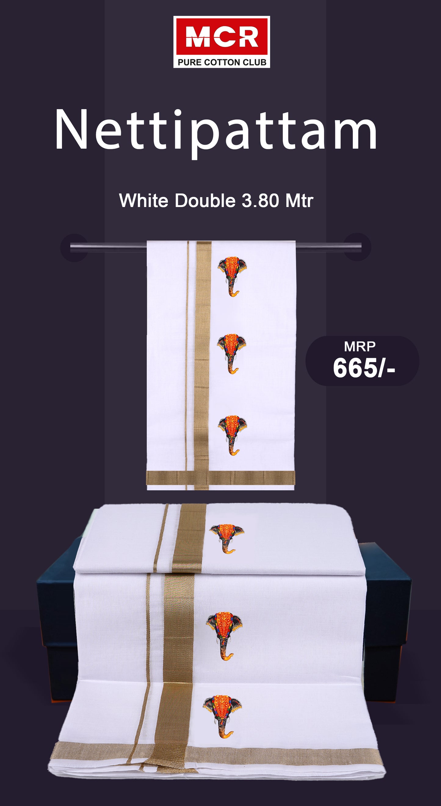 NETTIPATTAM W/D DHOTHIE 3.80 MTR