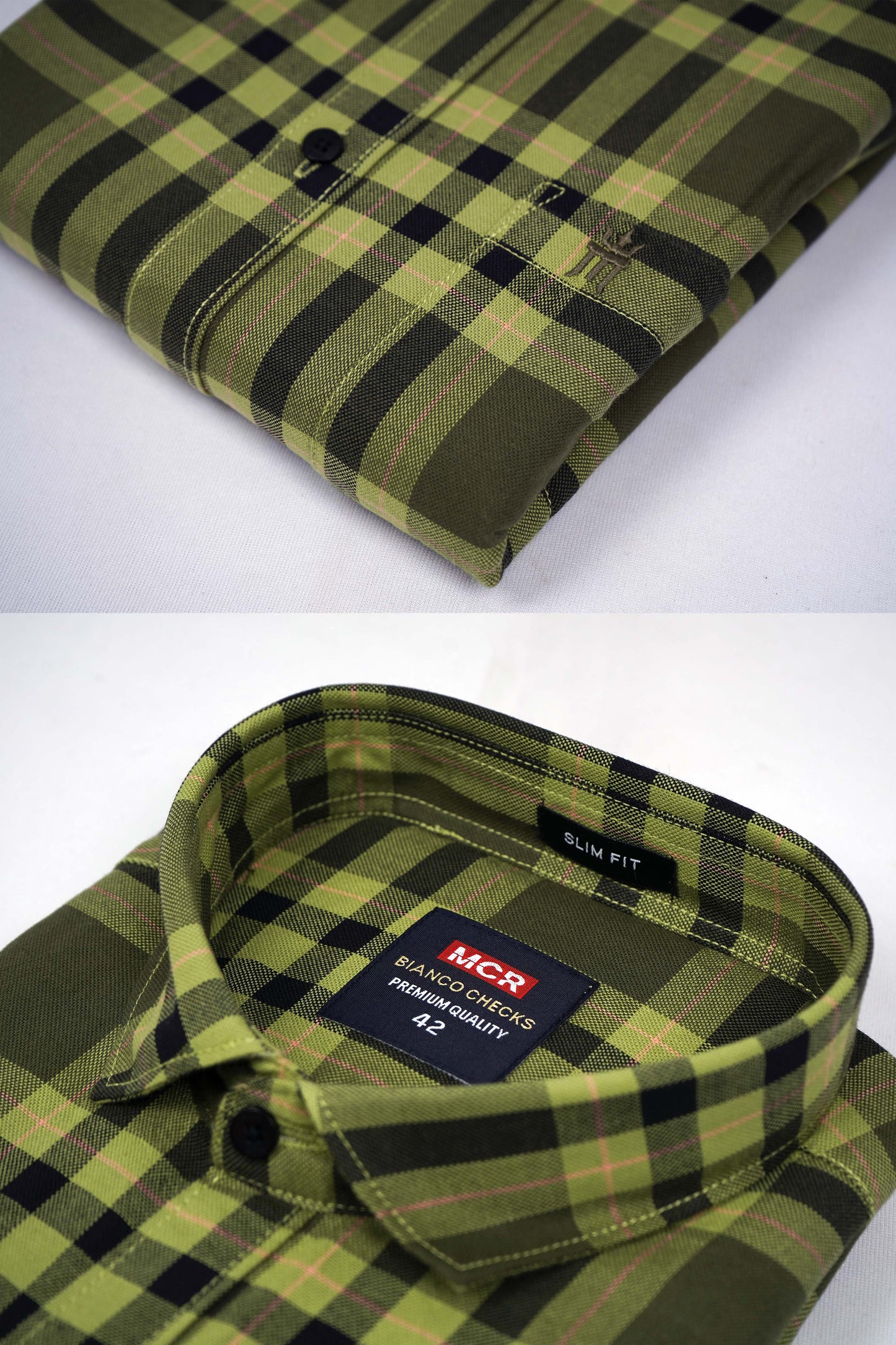 MCR BIANCO CHECKS 91011 Full Sleeve Formal Color Shirt For Men