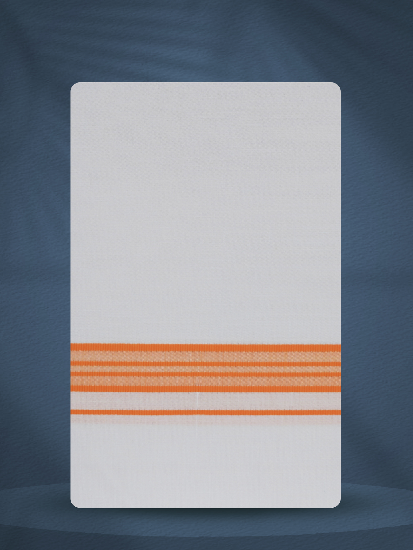 WHITE SINGLE FANCY BORDER - 250 FS-01 DHOTHIE 2.50 MTR