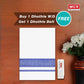 White Double Dhothie Cotton Colour Border For Men - FCD-05 Buy 1 Dhothie Get 1 Dhothie Belt Free (Assorted colours only)