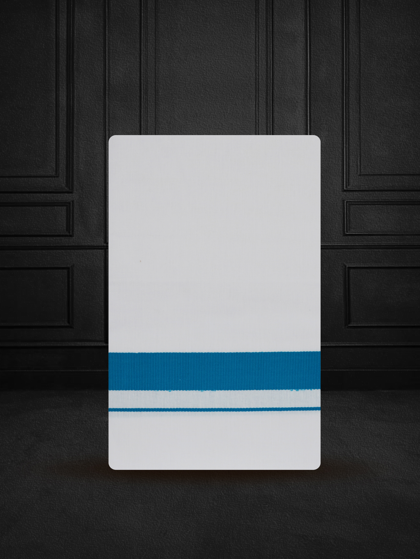 FANCY BORDER WHITE SINGLE FS-34 DHOTHIE 2.00 MTR