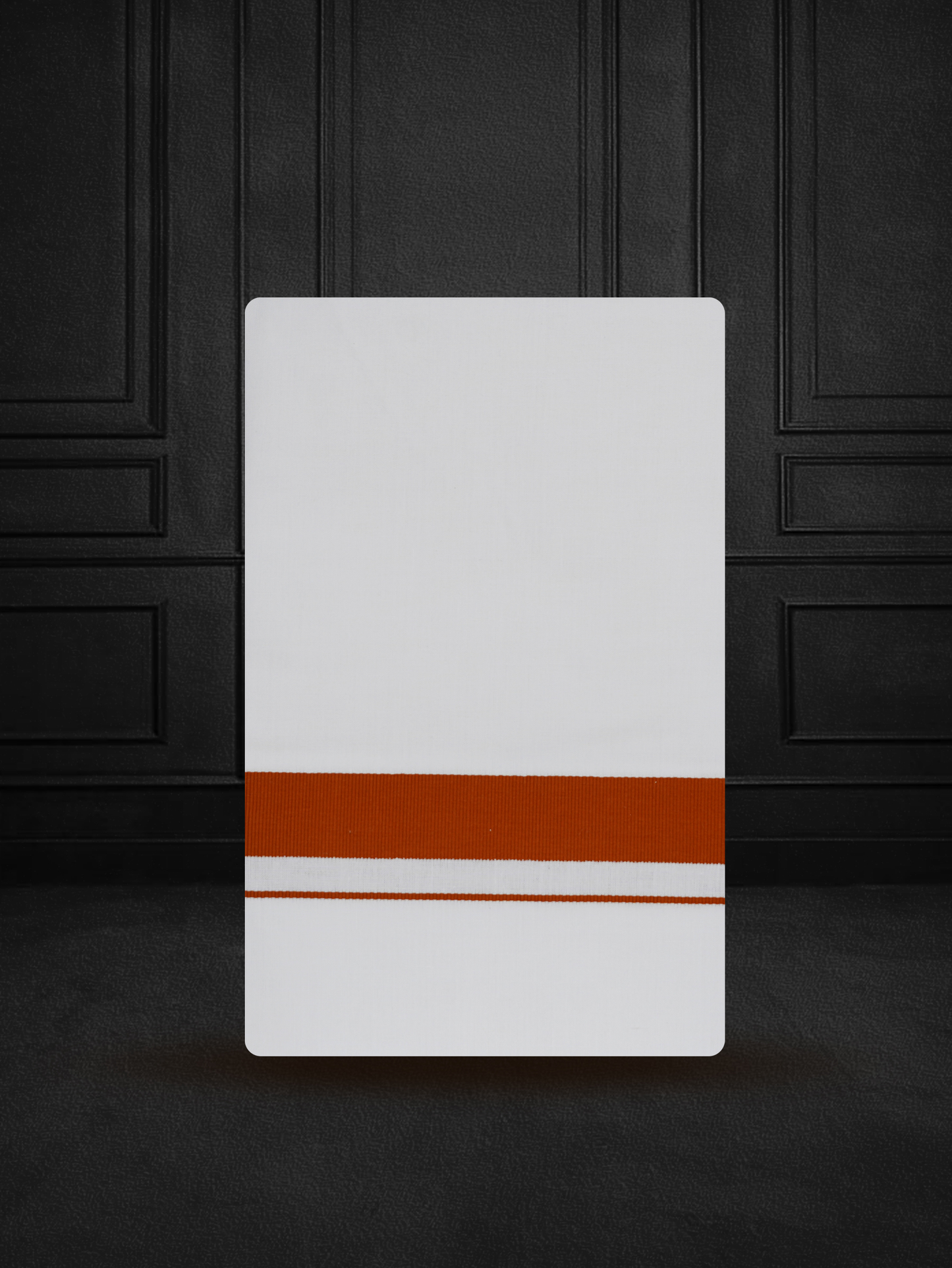 FANCY BORDER WHITE SINGLE FS-34 DHOTHIE 2.00 MTR