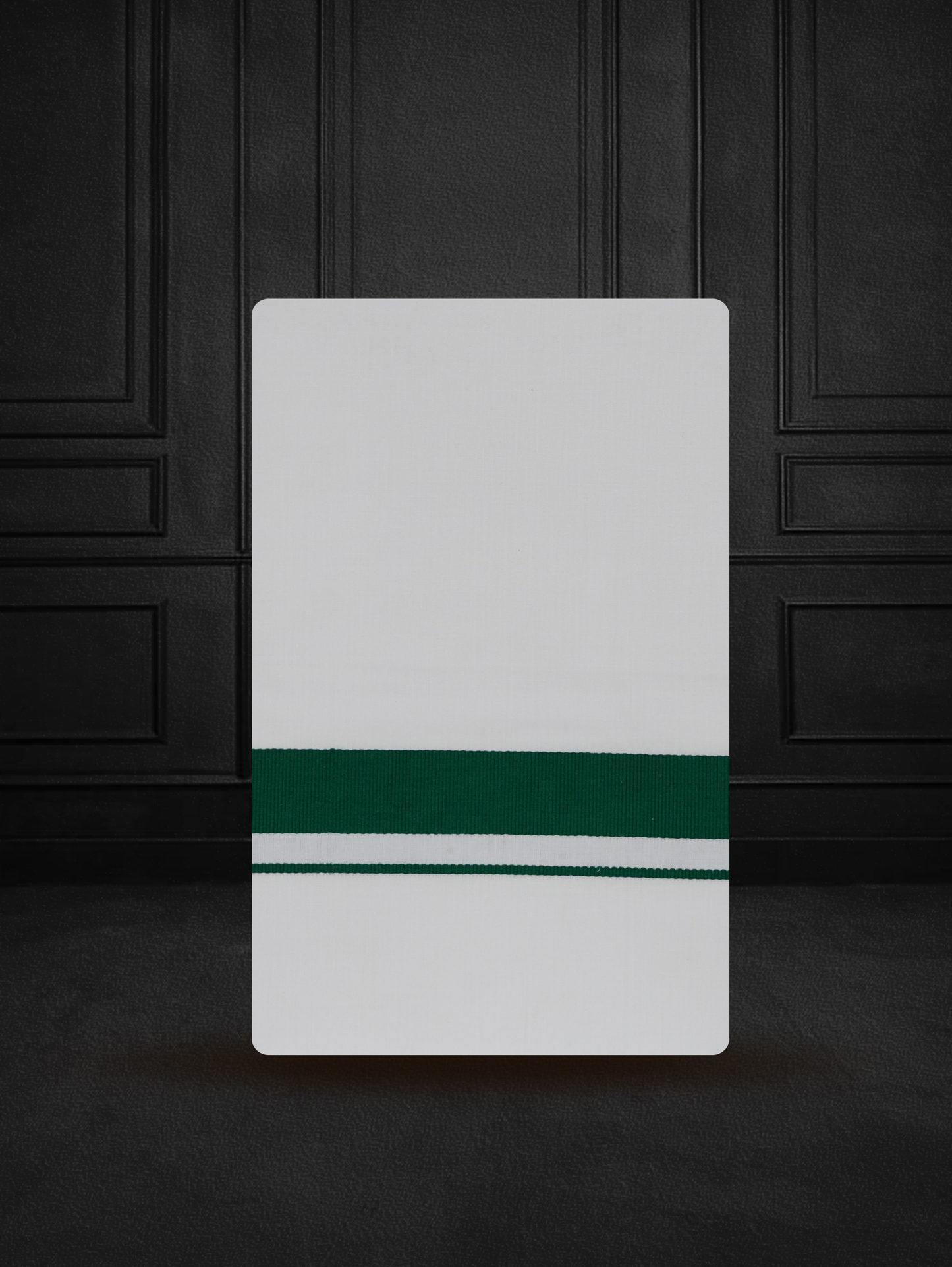 FANCY BORDER WHITE SINGLE FS-34 DHOTHIE 2.00 MTR