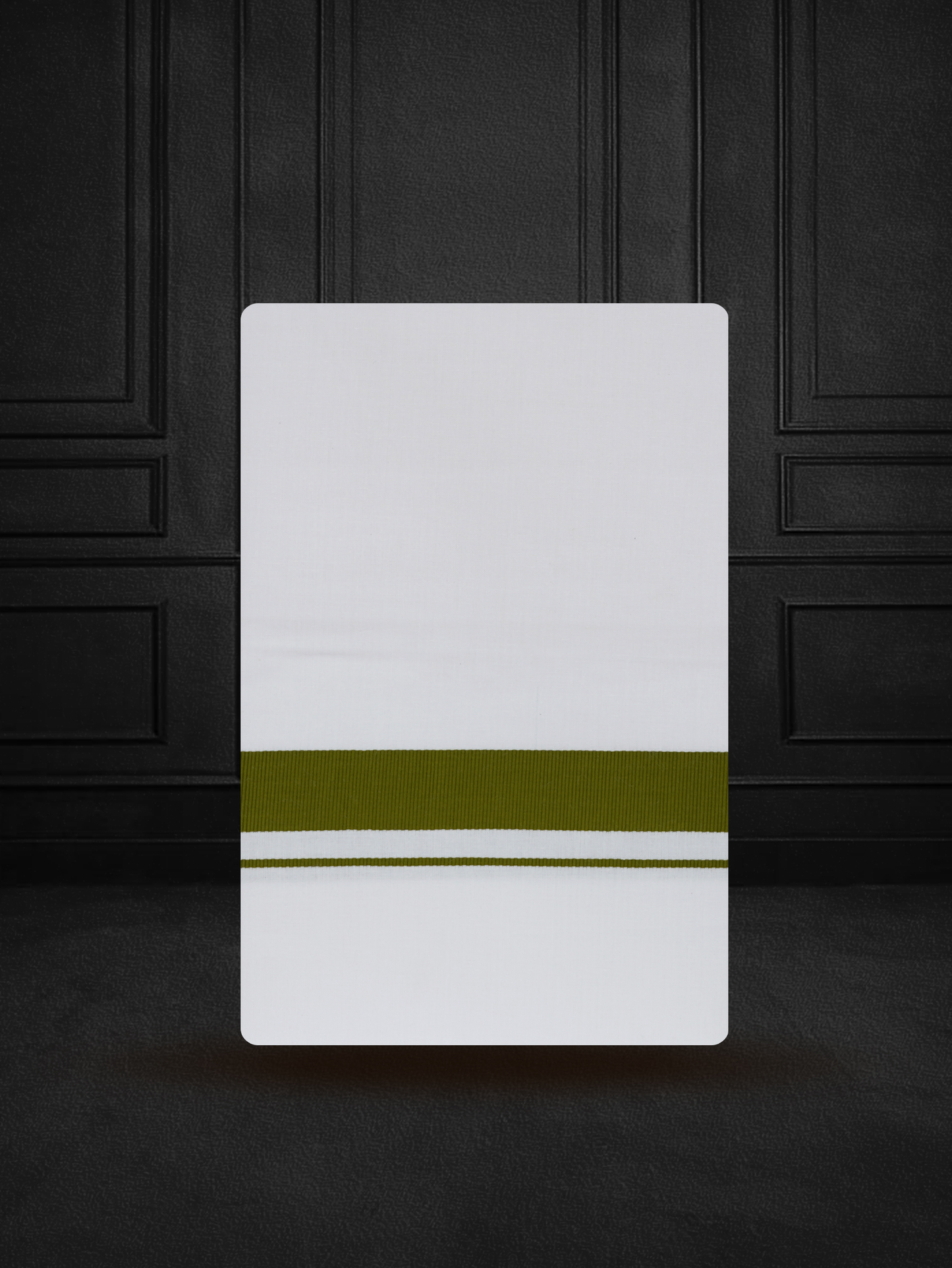 FANCY BORDER WHITE SINGLE FS-34 DHOTHIE 2.00 MTR