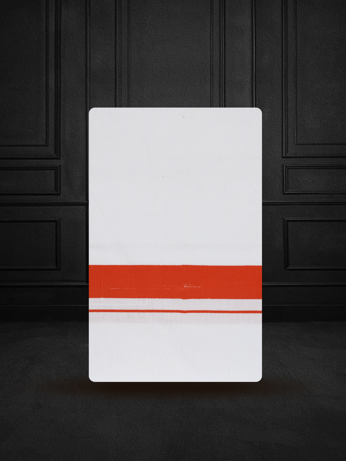 FANCY BORDER WHITE SINGLE FS-34 DHOTHIE 2.00 MTR