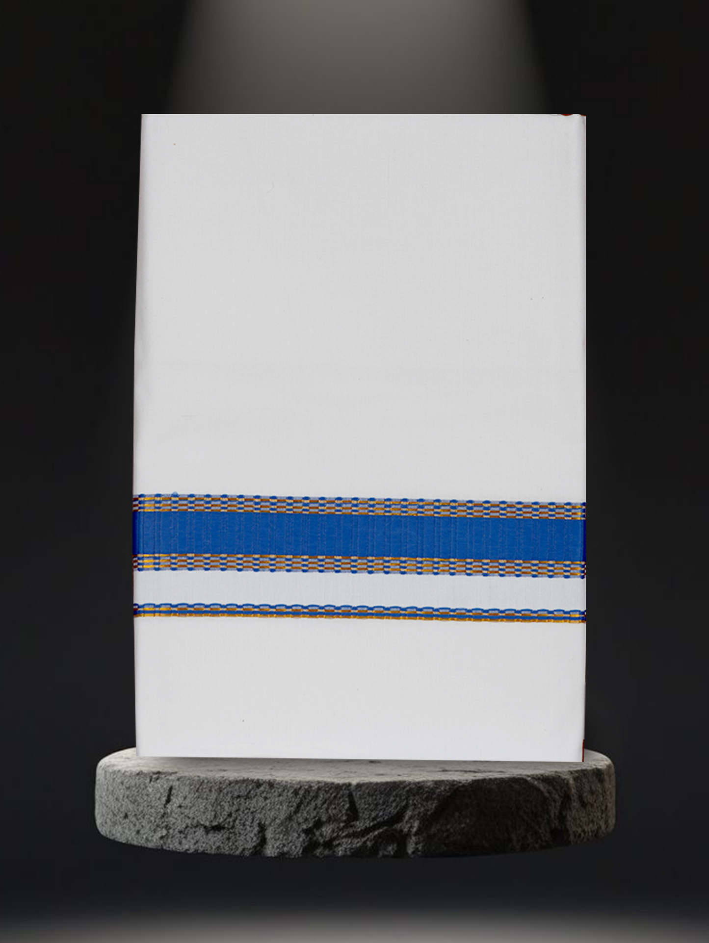 FANCY BORDER WHITE SINGLE FS-97 DHOTHIE 2.00 MTR