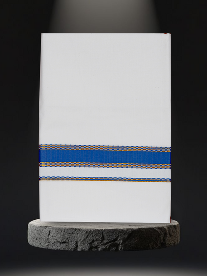 FANCY BORDER WHITE SINGLE FS-97 DHOTHIE 2.00 MTR