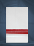 Mens White Single Dhoti Cotton Blend with Fancy Border - 2.50M | 250 FS-01