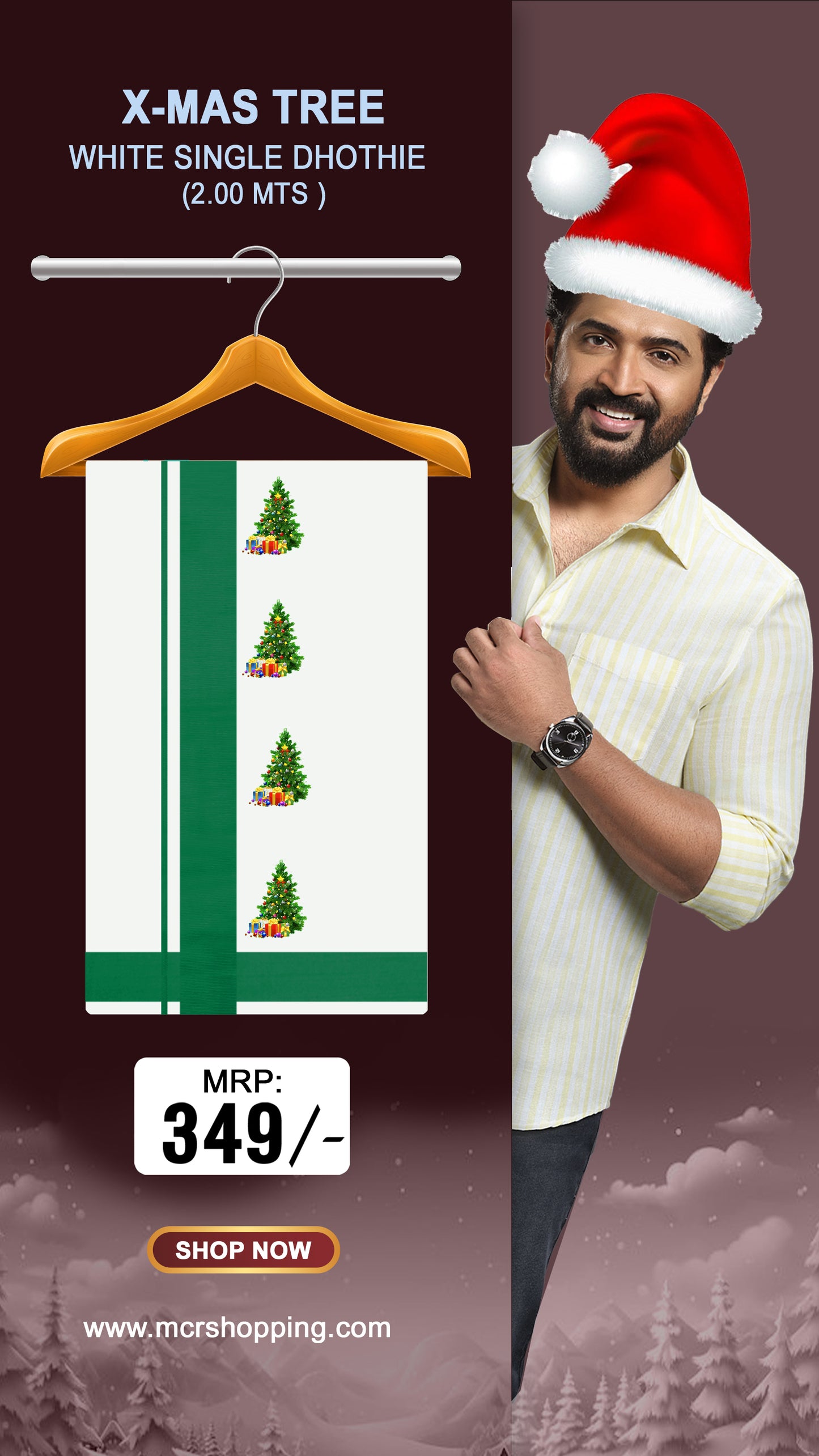 SANTA CLAUS/X-MAS TREE W/S DHOTHIE 2.00 MTR