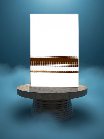 FANCY BORDER WHITE SINGLE FS-114 DHOTHIE 2.00 MTR