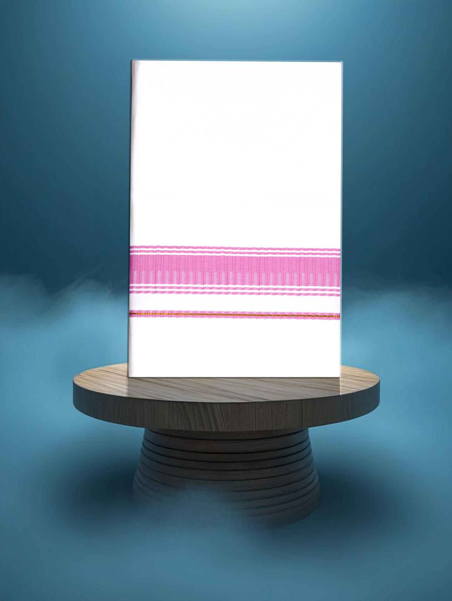 FANCY BORDER WHITE SINGLE FS-114 DHOTHIE 2.00 MTR