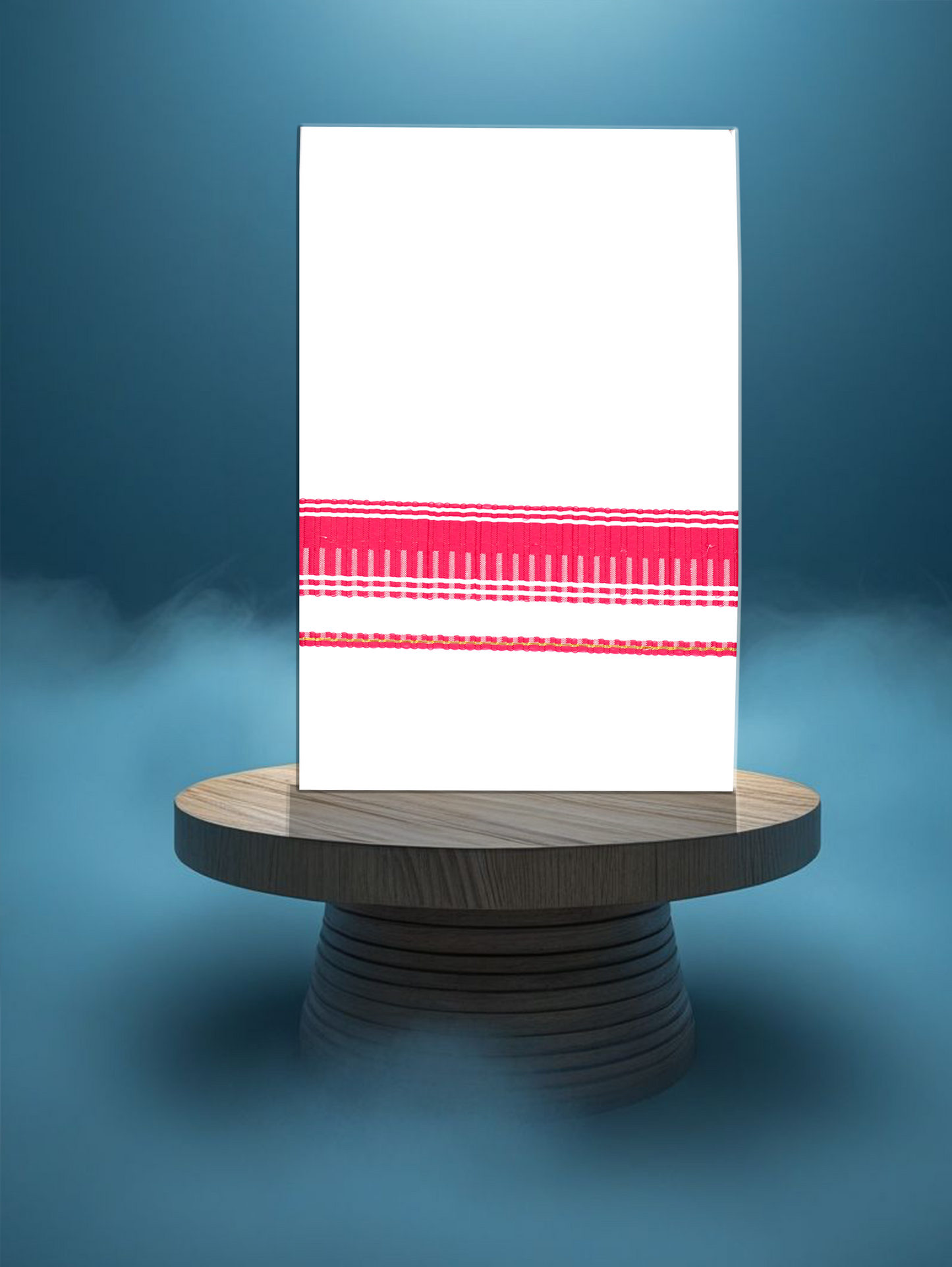 FANCY BORDER WHITE SINGLE FS-114 DHOTHIE 2.00 MTR