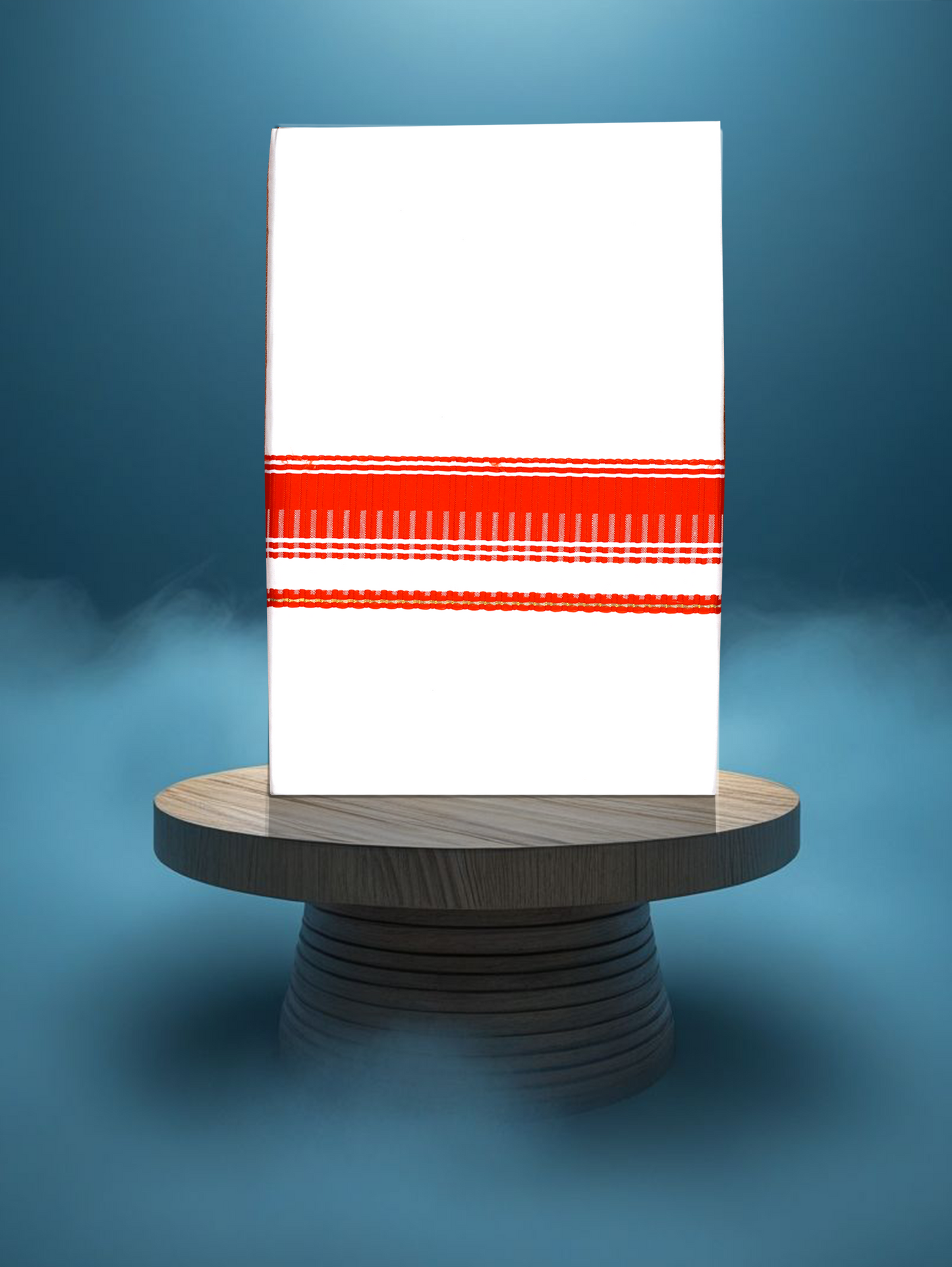 FANCY BORDER WHITE SINGLE FS-114 DHOTHIE 2.00 MTR