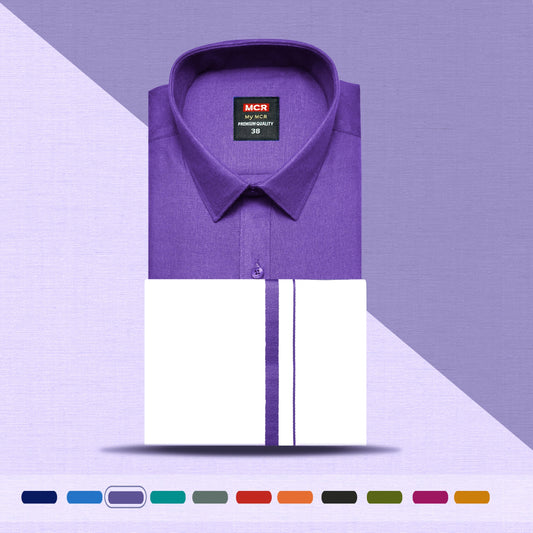 MCR MATCHING SINGLE DHOTI SET HALF SLEEVE