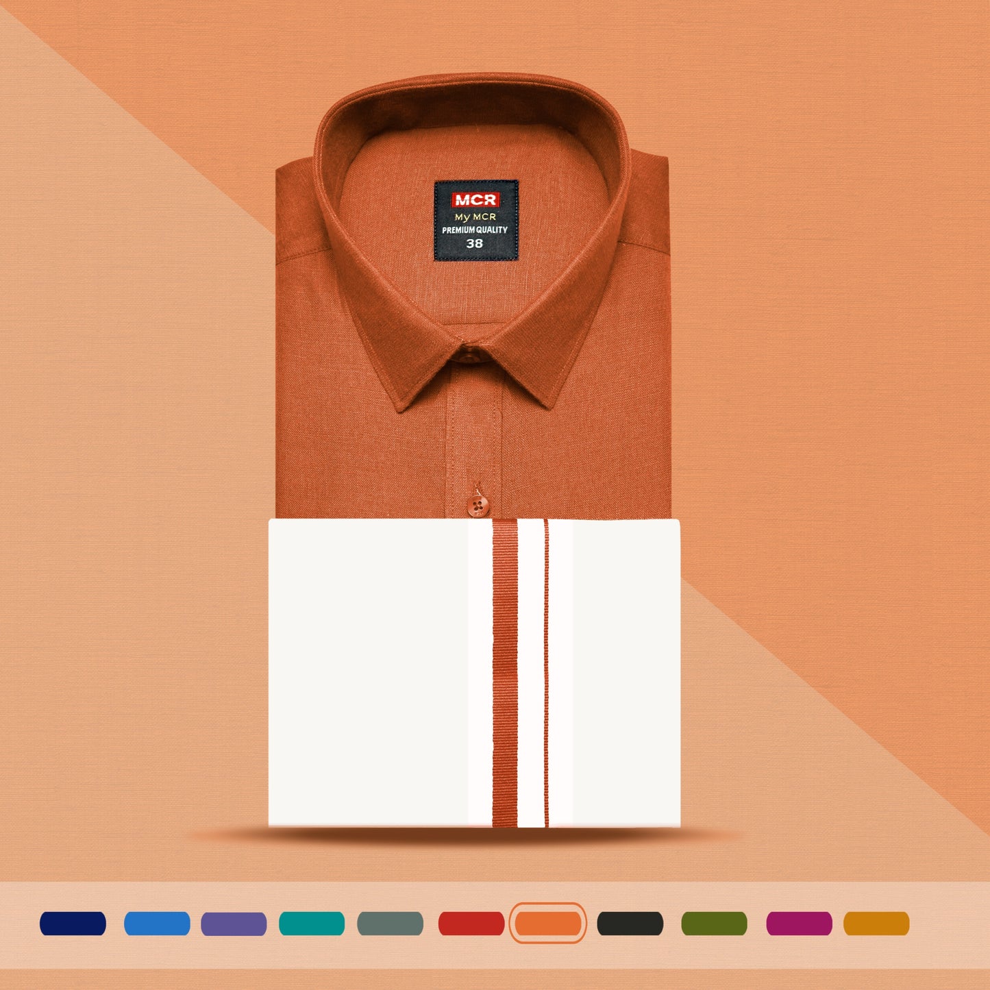 MCR MATCHING SINGLE DHOTI SET HALF SLEEVE