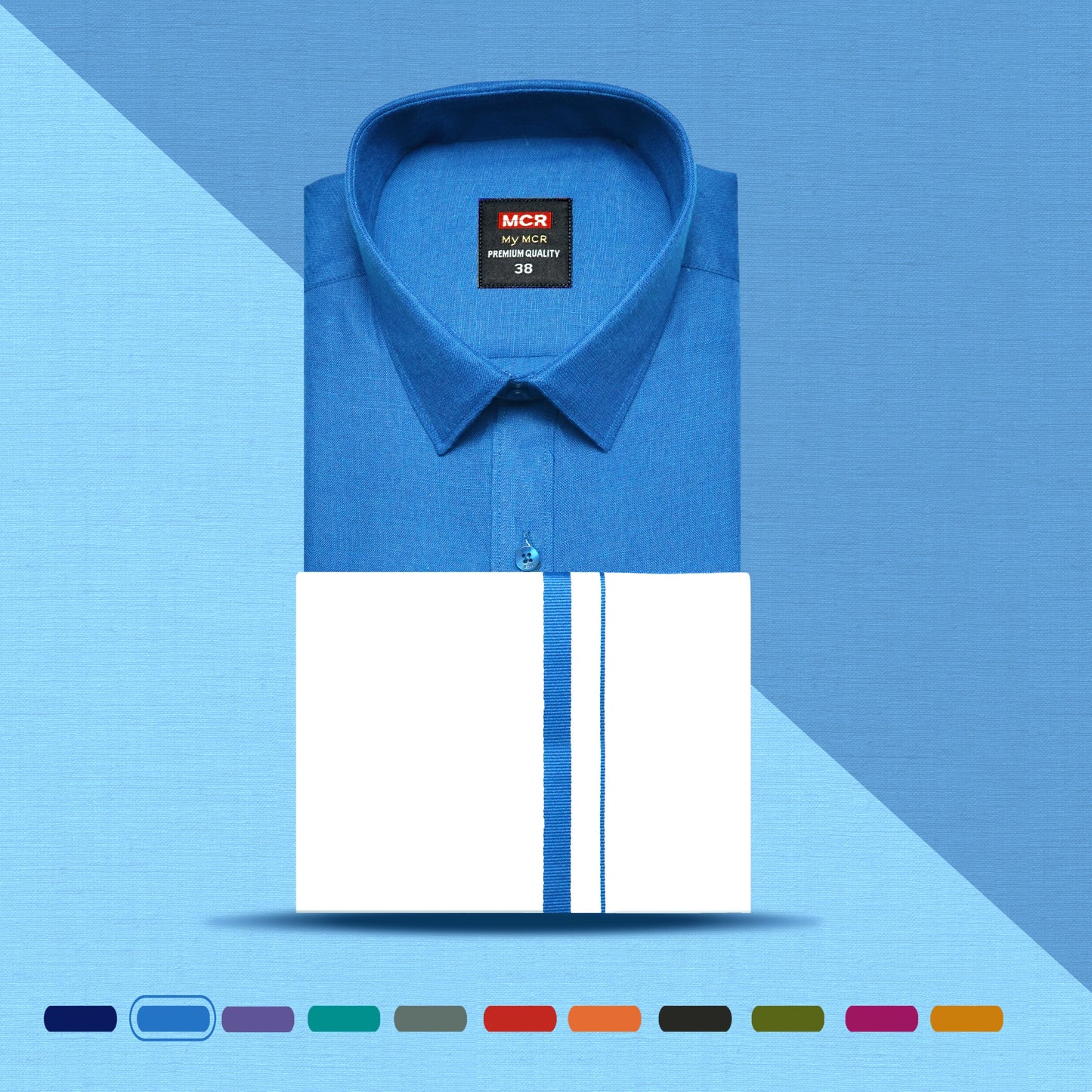 MCR MATCHING SINGLE DHOTI SET HALF SLEEVE