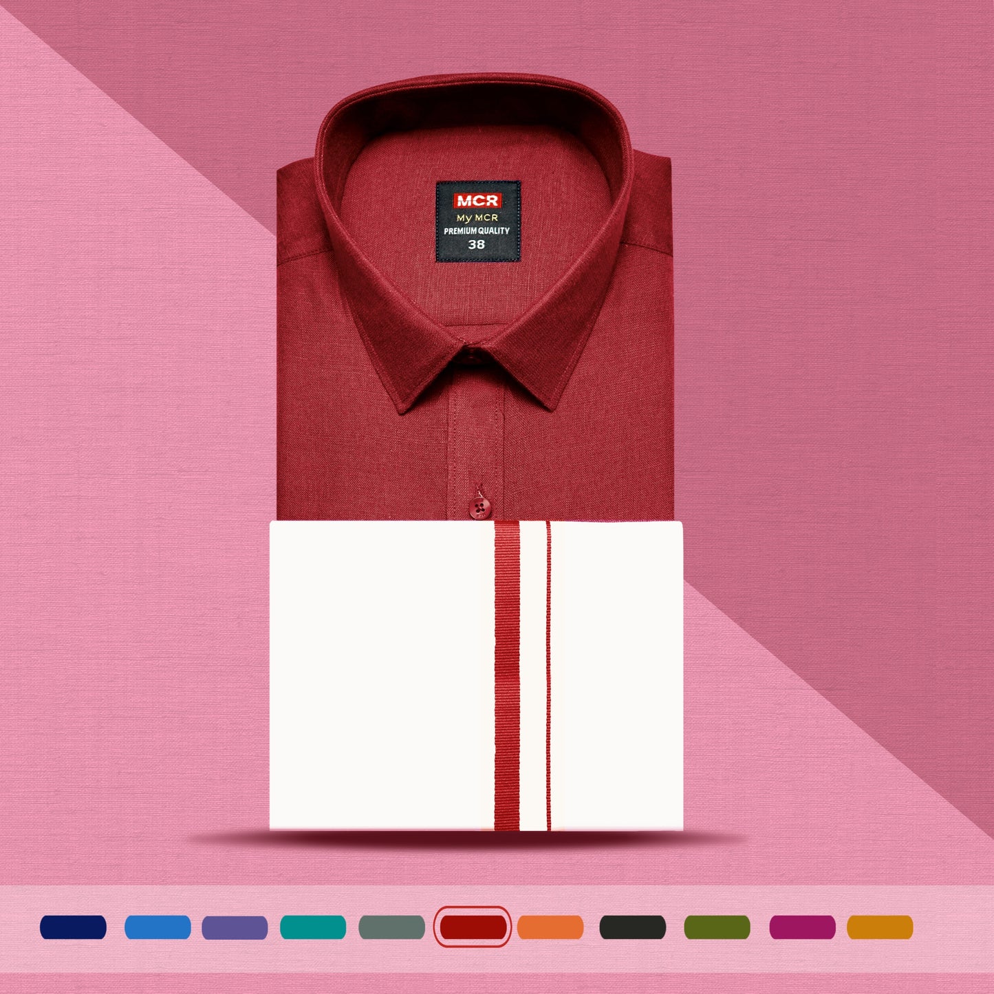 MCR MATCHING SINGLE DHOTI SET HALF SLEEVE