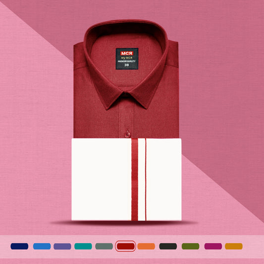 MCR MATCHING SINGLE DHOTI SET HALF SLEEVE