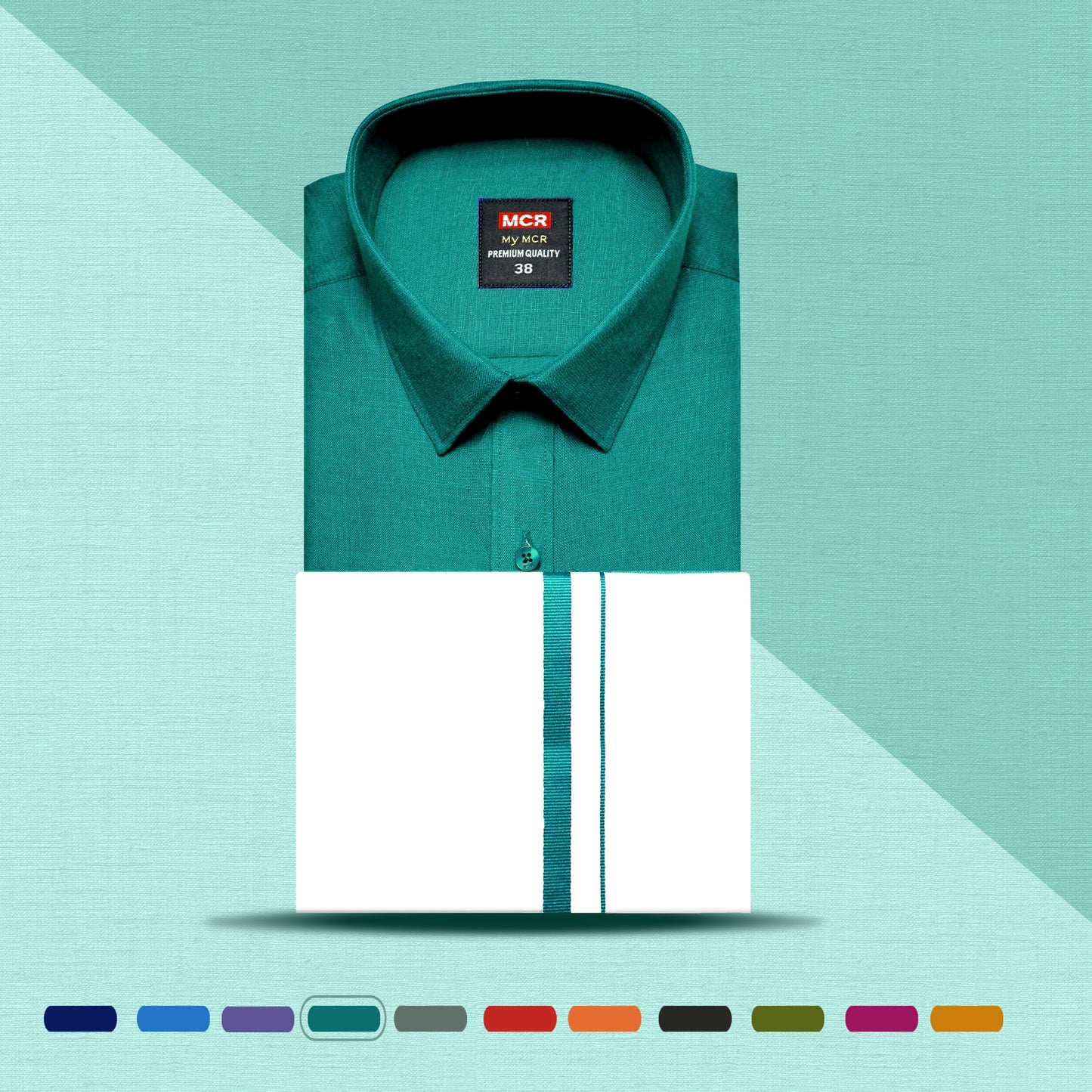 MCR MATCHING SINGLE DHOTI SET HALF SLEEVE