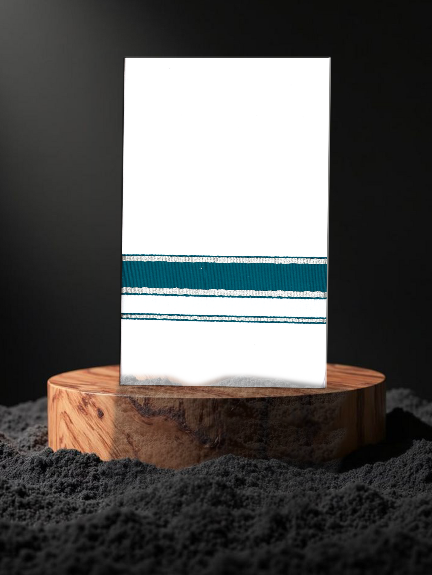 FANCY BORDER WHITE SINGLE FS-122 DHOTHIE 2.00 MTR