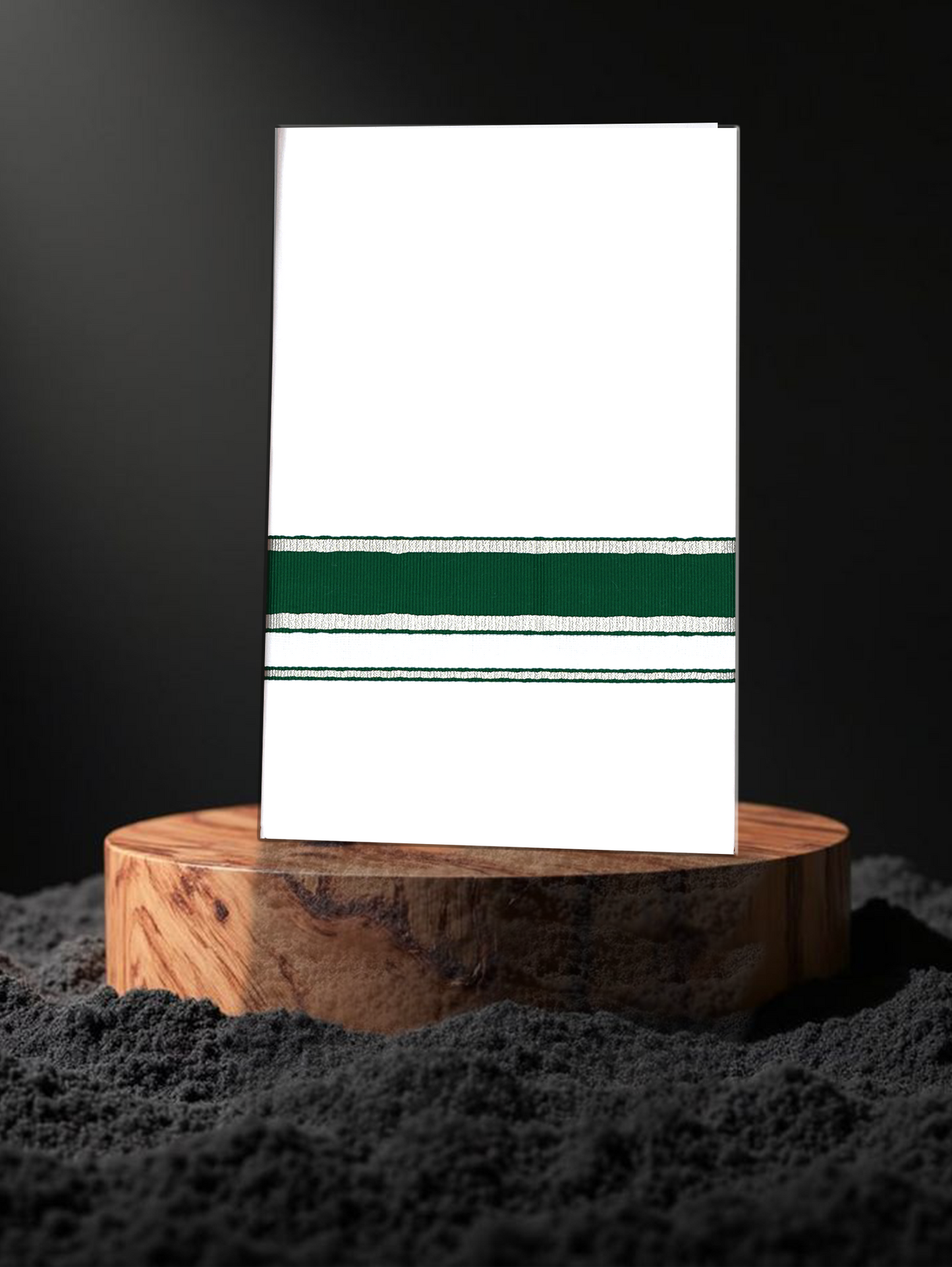 FANCY BORDER WHITE SINGLE FS-122 DHOTHIE 2.00 MTR