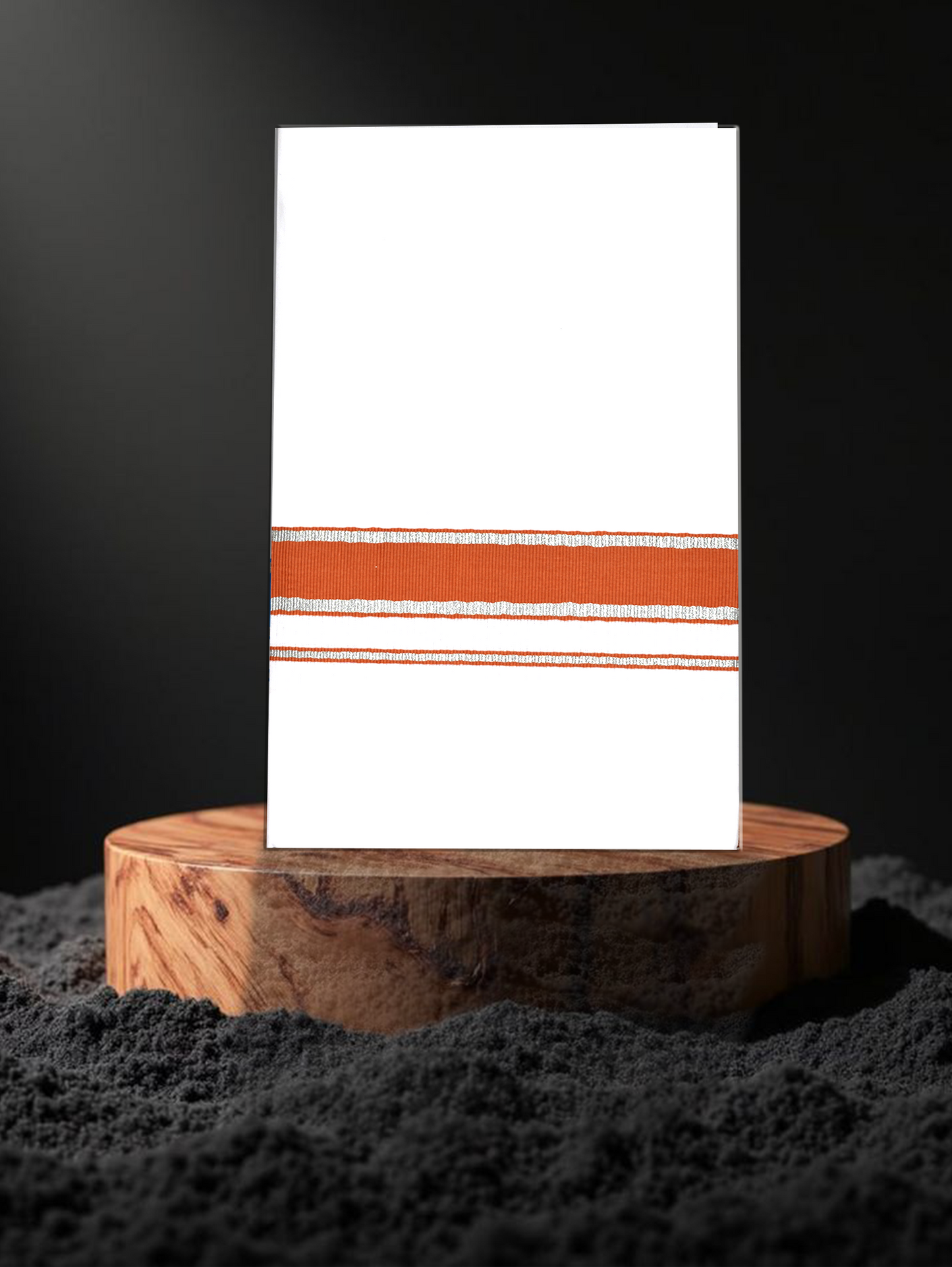 FANCY BORDER WHITE SINGLE FS-122 DHOTHIE 2.00 MTR