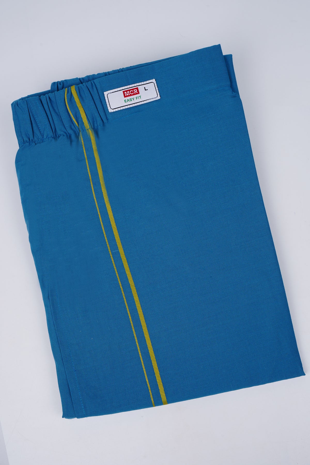 Easy Fit Cotton Dhoti - Blue