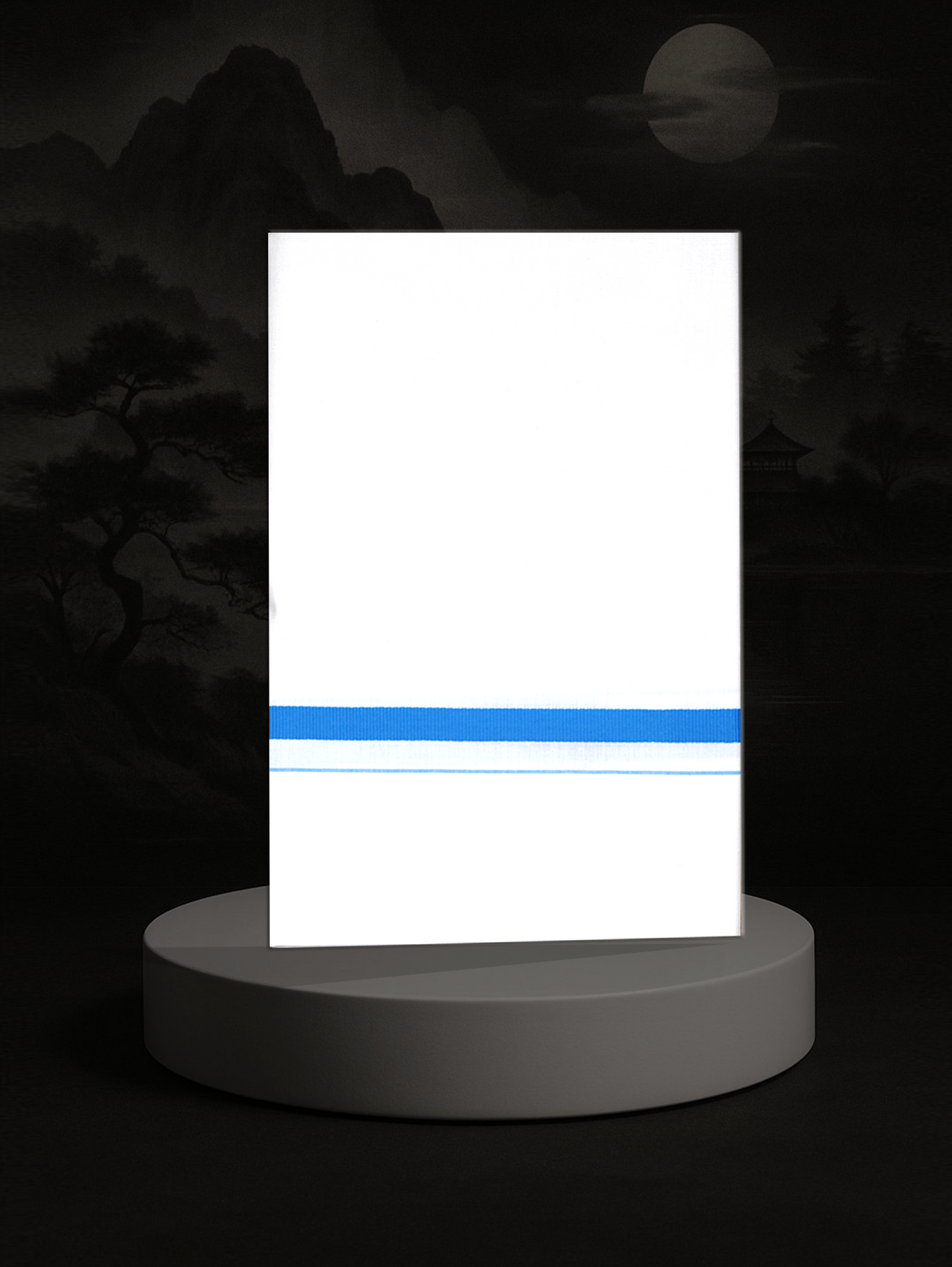 BIG BORDER WHITE SINGLE HS-14 DHOTHIE 2.00 MTR