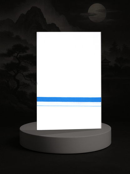 BIG BORDER WHITE SINGLE HS-14 DHOTHIE 2.00 MTR