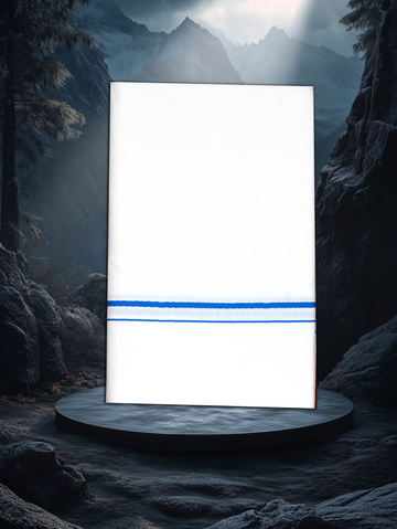 SMALL BORDER WHITE SINGLE SS-12 DHOTHIE 2.00 MTR