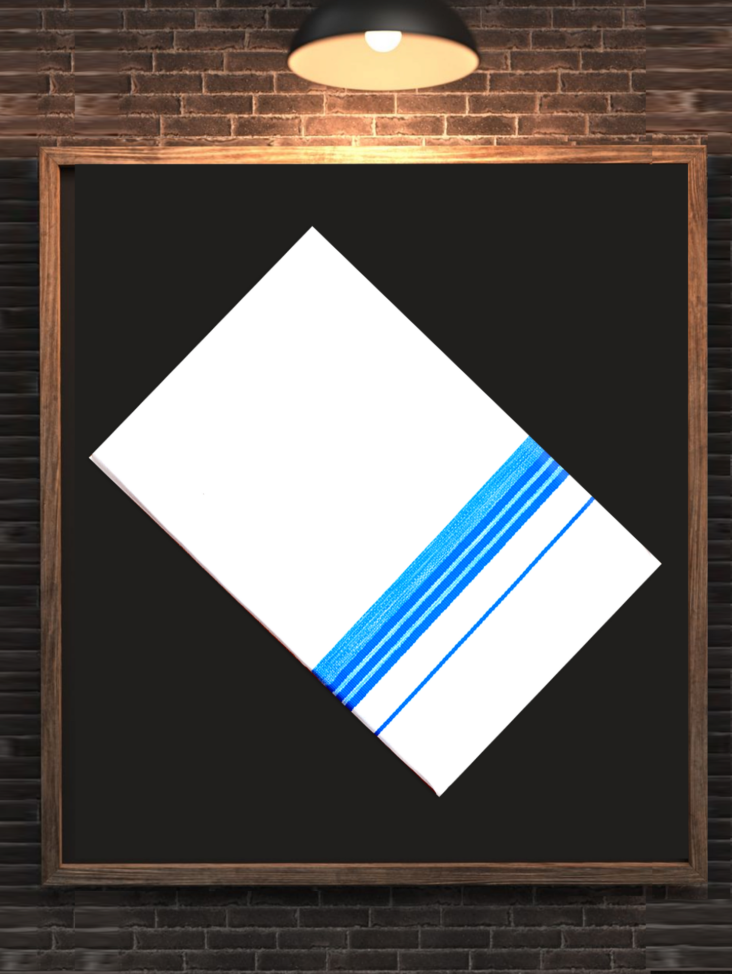 FANCY BORDER JAQUAR WHITE SINGLE DHOTHIE 2.25 MTR