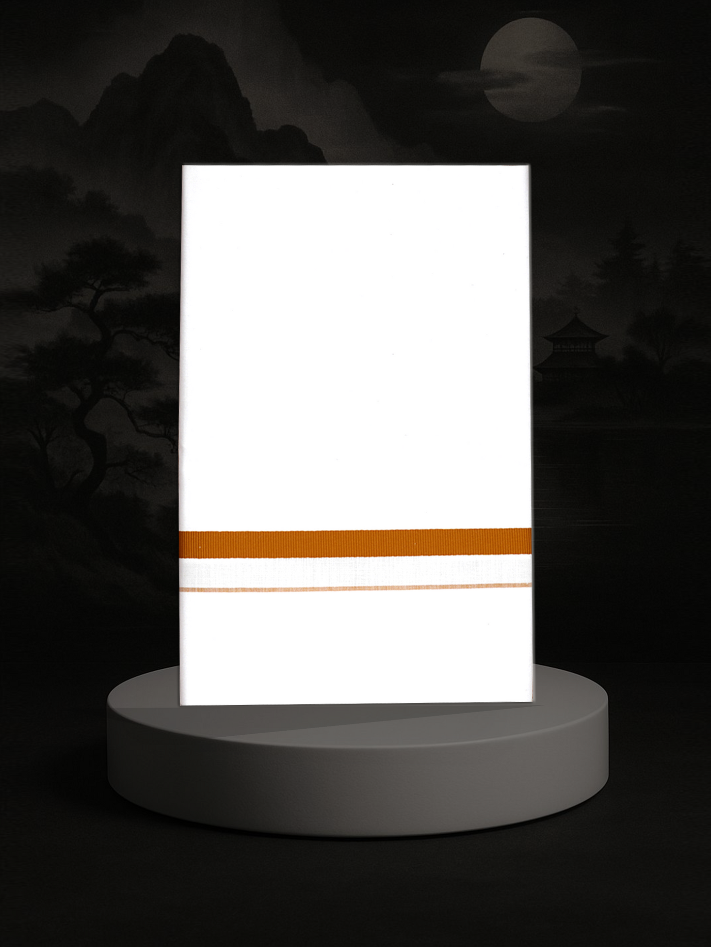 BIG BORDER WHITE SINGLE HS-14 DHOTHIE 2.00 MTR