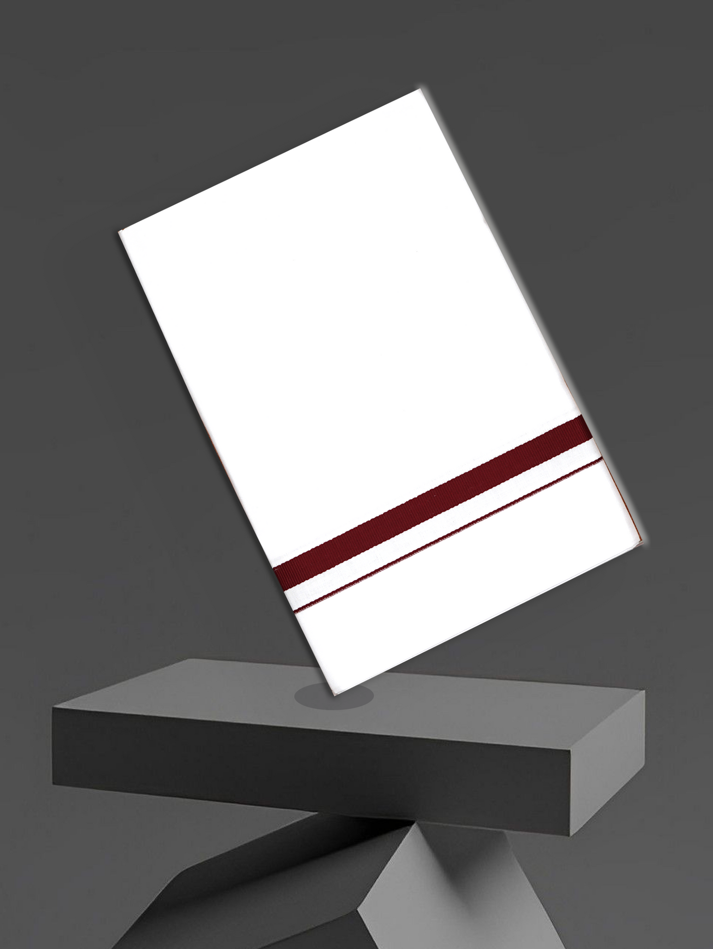 BIG BORDER WHITE SINGLE HS-01 DHOTHIE 2.00 MTR