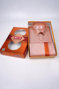 Copper Bridal Tissue Silk Single Set F/S-mens dress for wedding (Perfume & Dhoti Belt Free)