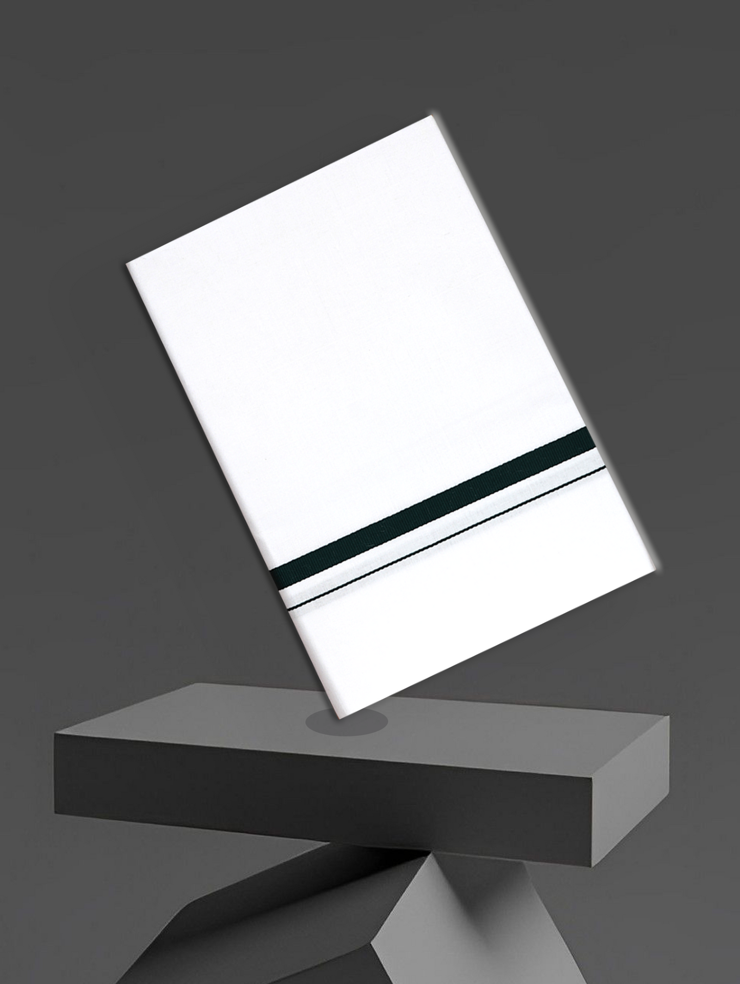 BIG BORDER WHITE SINGLE HS-01 DHOTHIE 2.00 MTR