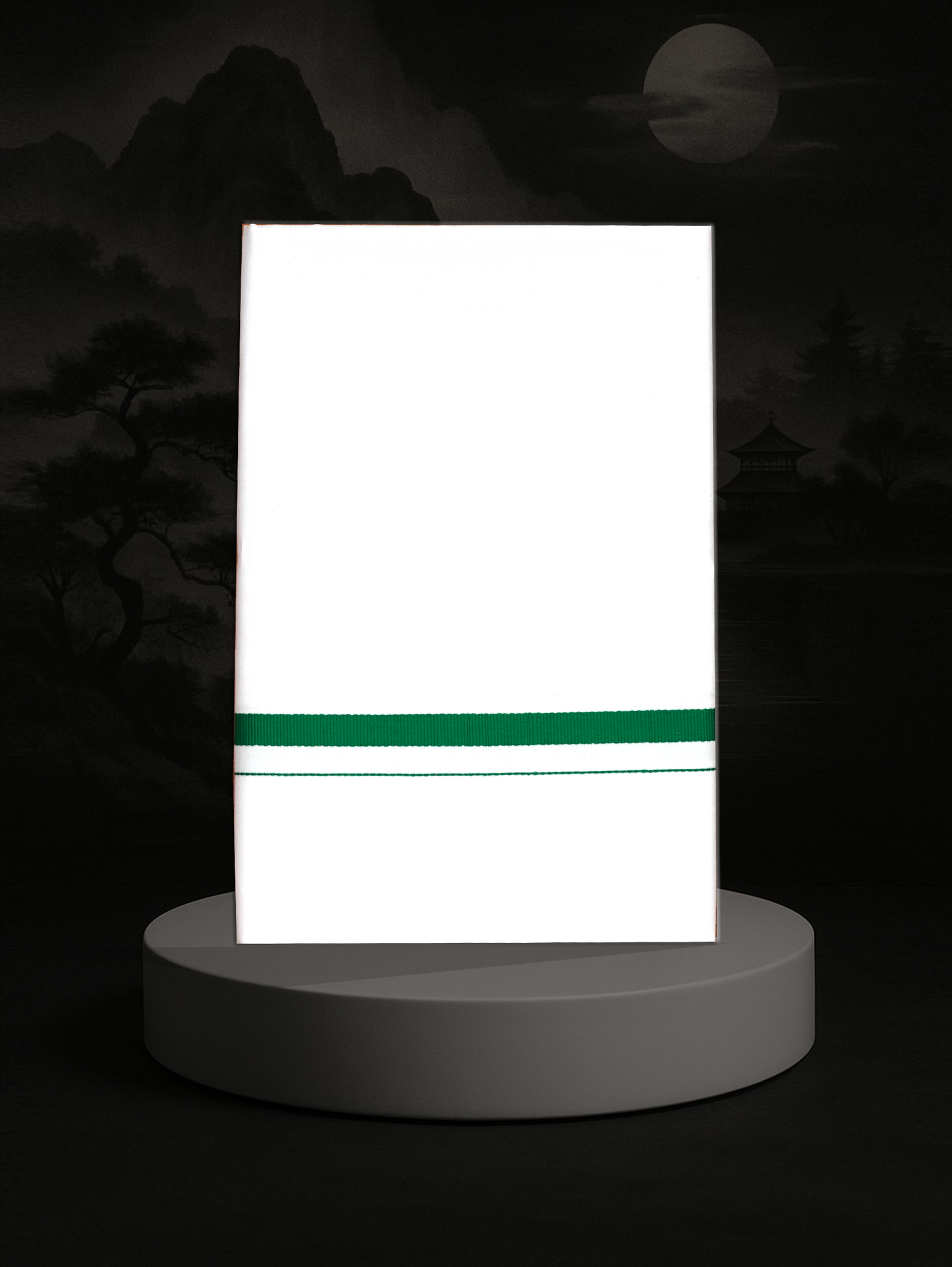 BIG BORDER WHITE SINGLE HS-14 DHOTHIE 2.00 MTR