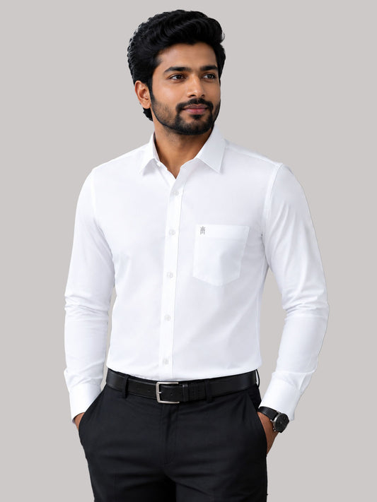 Adolin Formal White Shirt For Men