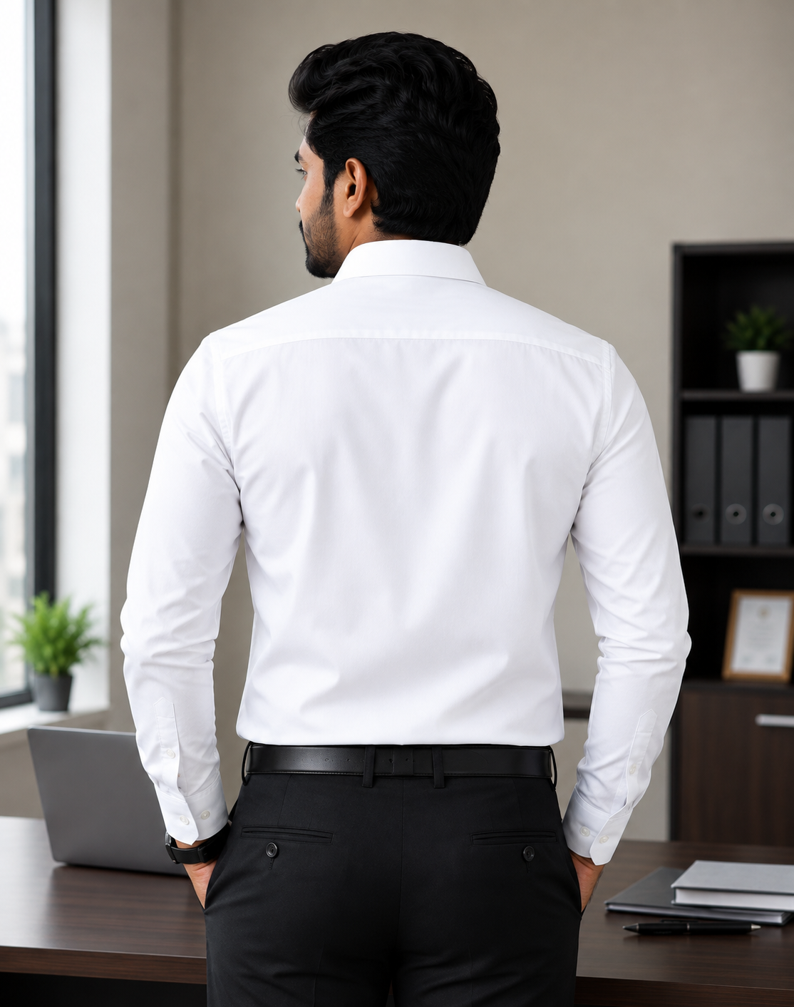 President Formal White Men Shirt